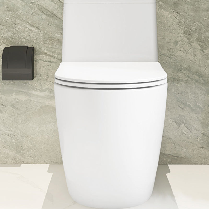 Contemporary Floor Mounted Toilet White Seat Included Urine Toilet for Bathroom