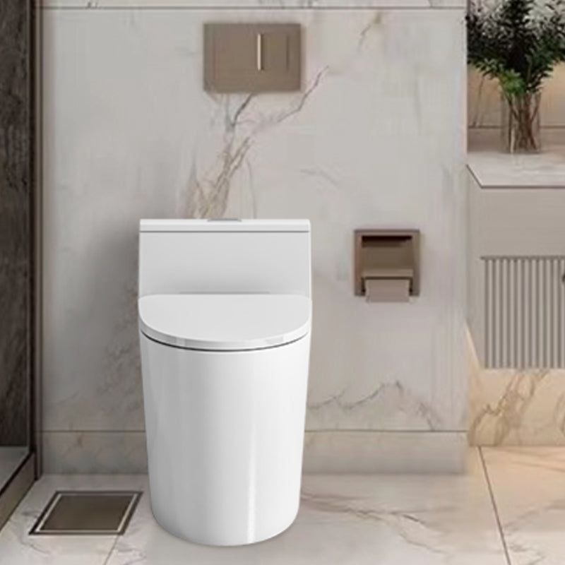 Modern Floor Mount Flush Toilet Ceramic Urine Toilet with Slow Close Seat for Bathroom