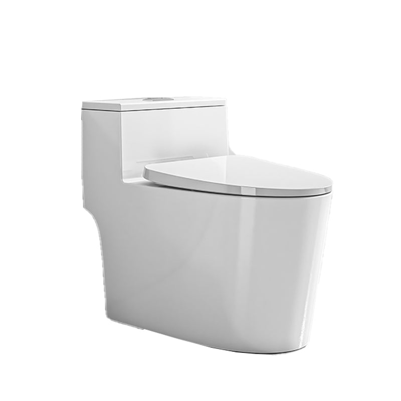 Modern Floor Mount Flush Toilet Ceramic Urine Toilet with Slow Close Seat for Bathroom