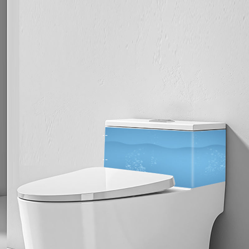 Modern Floor Mount Flush Toilet Ceramic Urine Toilet with Slow Close Seat for Bathroom