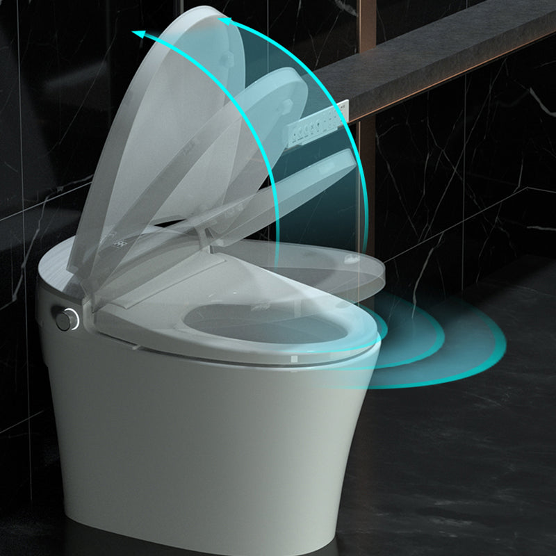 Contemporary Floor Mounted Flush Toilet Ceramic Siphon Jet Urine Toilet for Washroom