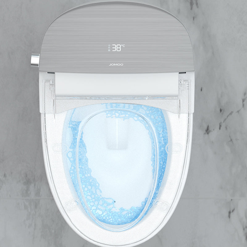 Contemporary Floor Mounted Flush Toilet Ceramic Siphon Jet Urine Toilet for Washroom