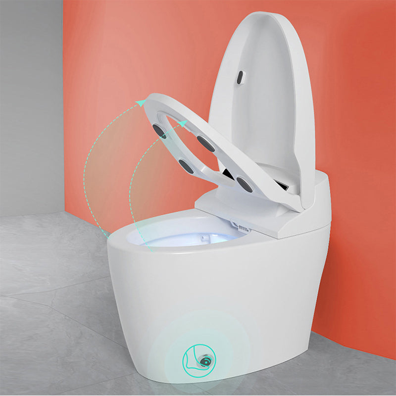 Contemporary Floor Mounted Flush Toilet Siphon Jet Ceramic Urine Toilet for Washroom