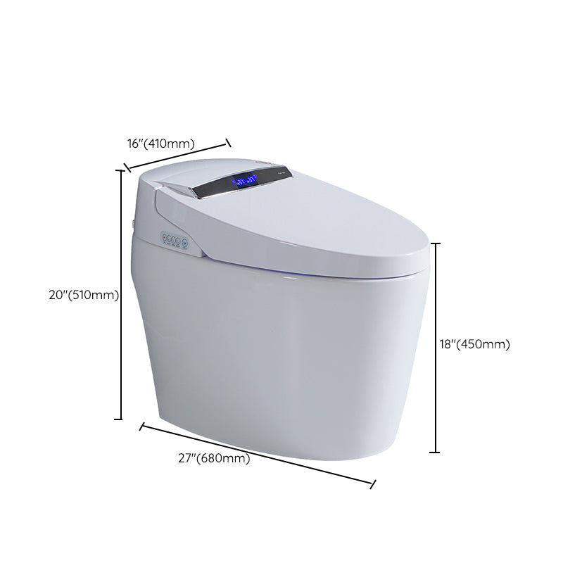 Contemporary Floor Mounted Flush Toilet Siphon Jet Ceramic Urine Toilet for Washroom