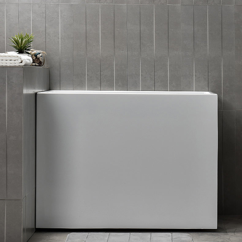 Modern Rectangular Bathtub Center Acrylic Stand Alone Soaking Bath