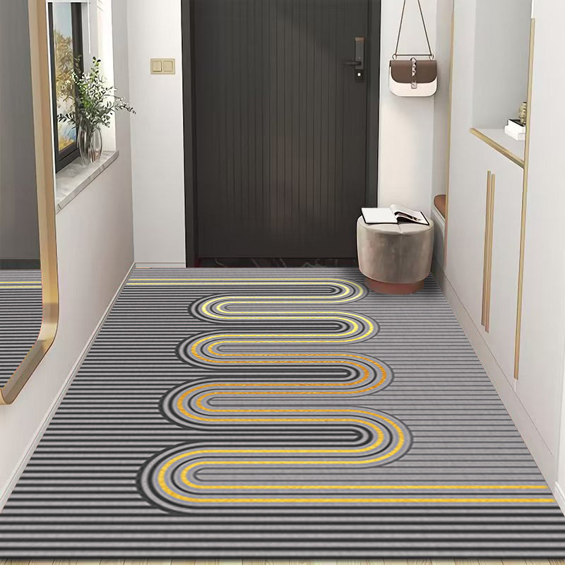 Geometric Printed Indoor Rug Contemporary Rectangle Rug Stain Resistant Adult Carpet