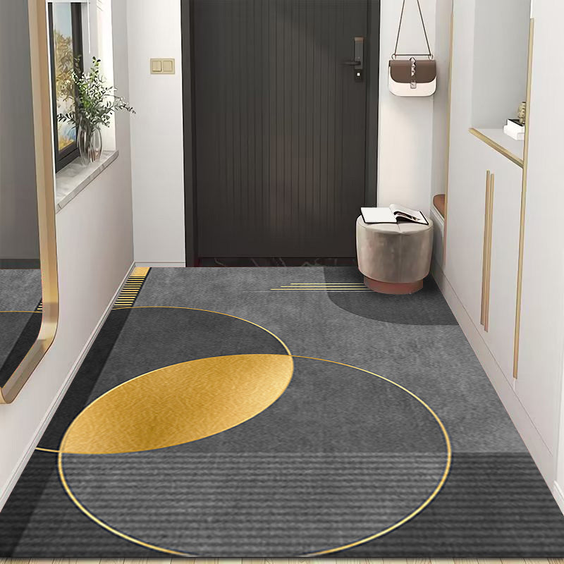 Geometric Printed Indoor Rug Contemporary Rectangle Rug Stain Resistant Adult Carpet