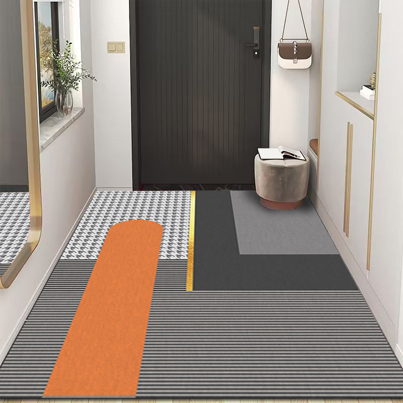 Geometric Printed Indoor Rug Contemporary Rectangle Rug Stain Resistant Adult Carpet