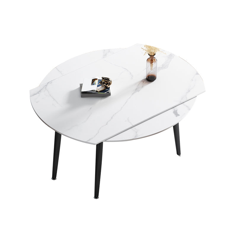 Modern Dining Table Set 1/4/5/6 Pieces with Metal Base Kitchen Furniture Set