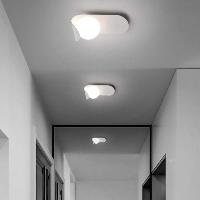 Ball Shape Metal Wall Light Modern Style 1 Light Wall Light Sconce