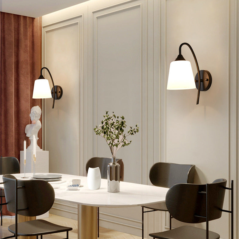 Contemporary Wall Lamp Glass Wall Vanity Lights for Washroom