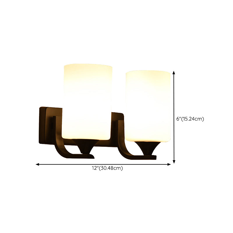 Contemporary Wall Lamp Glass Wall Vanity Lights for Washroom