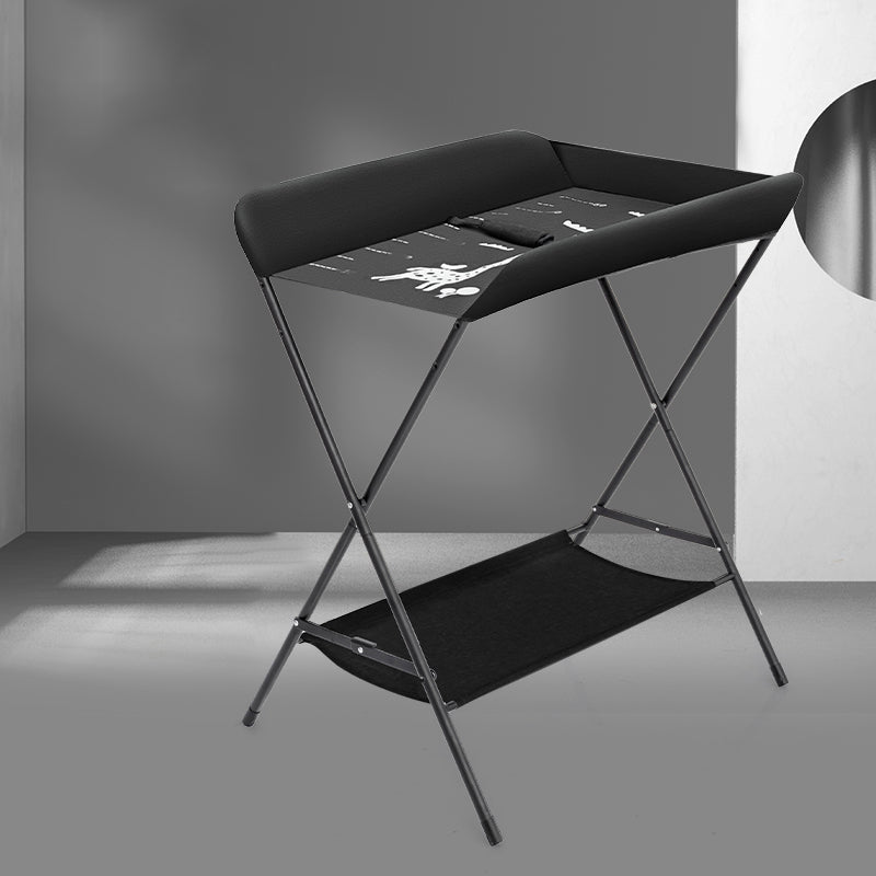 Flat Top Baby Changing Table Portable Changing Table with Safety Rails