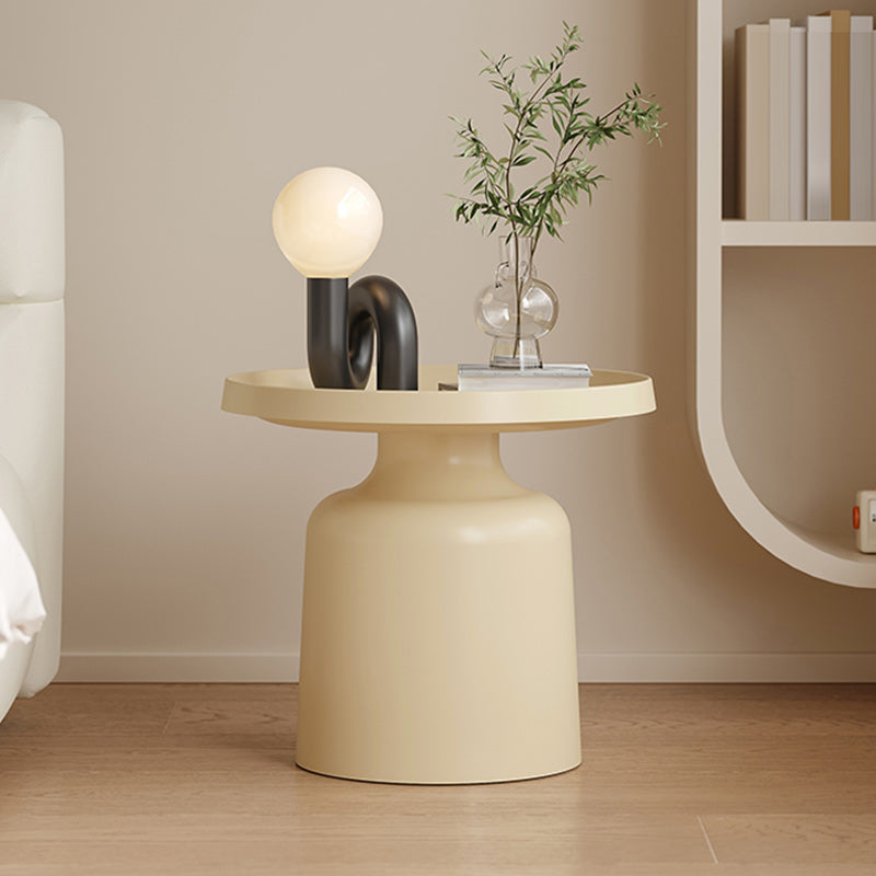 19" Wide Contemporary Corner Table Metal Round Accent Side Table