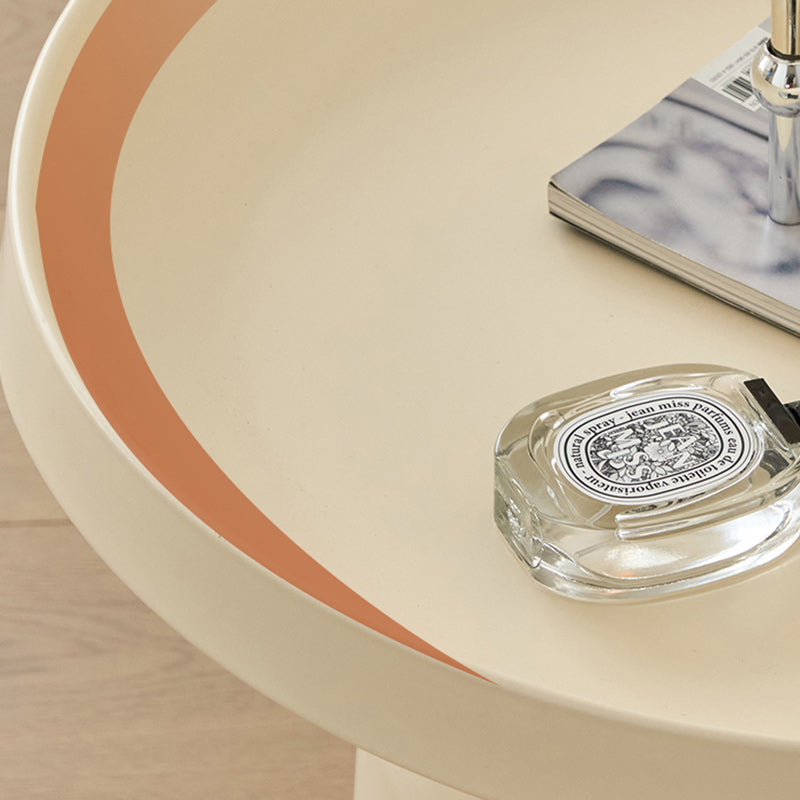 19" Wide Contemporary Corner Table Metal Round Accent Side Table