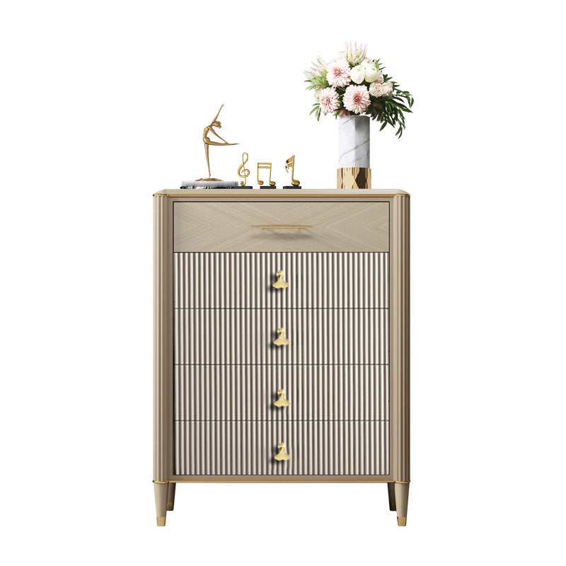 Modern Horizontal Combo Dresser Wood Storage Dresser for Bedroom