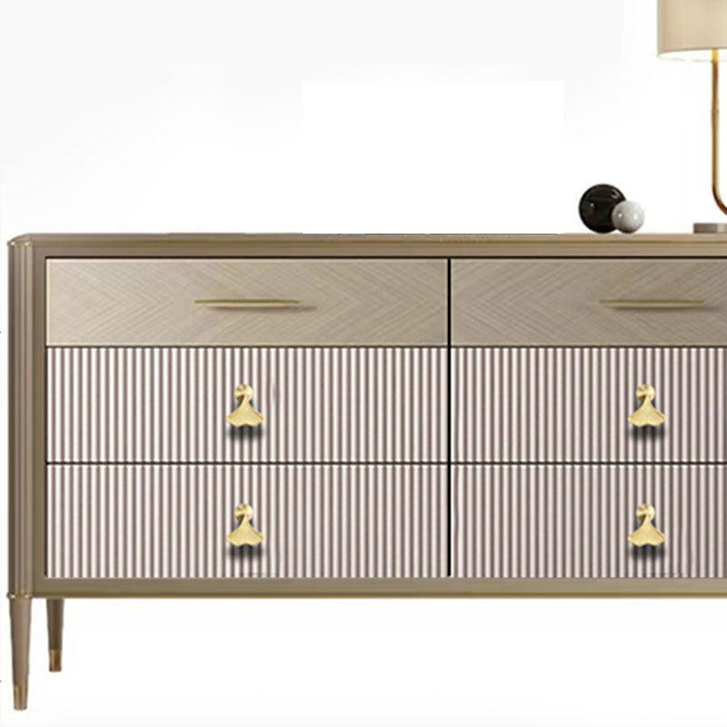 Modern Horizontal Combo Dresser Wood Storage Dresser for Bedroom