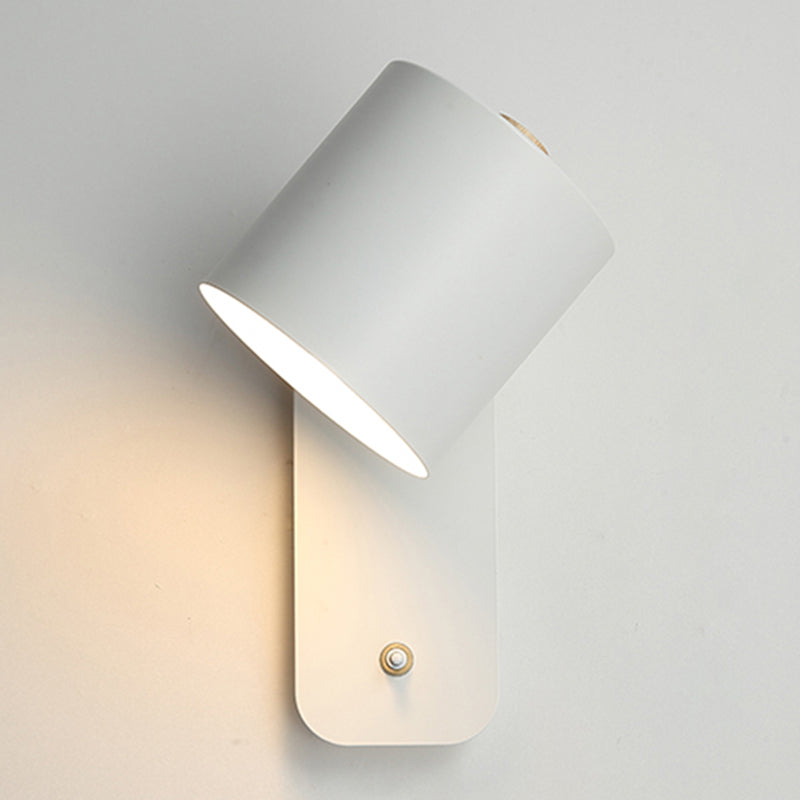 Metal Sconce Light Fixtures Green/White/Gray Wall Mounted Lights for Bedroom