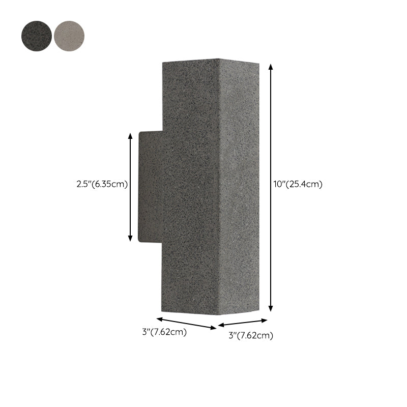 Modern Stone Wall Sconce Lighting Black/White Wall Mounted Lights