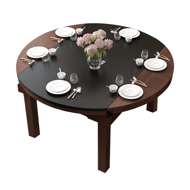 Contemporary Kitchen Dinner Table Extendable Wood Dining Table
