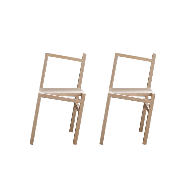 Nordic Style Dining Chairs Solid Wood Dining Chairs for Patio Use