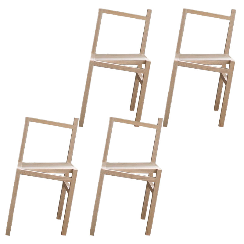 Nordic Style Dining Chairs Solid Wood Dining Chairs for Patio Use