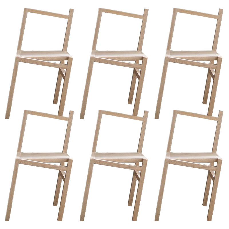 Nordic Style Dining Chairs Solid Wood Dining Chairs for Patio Use
