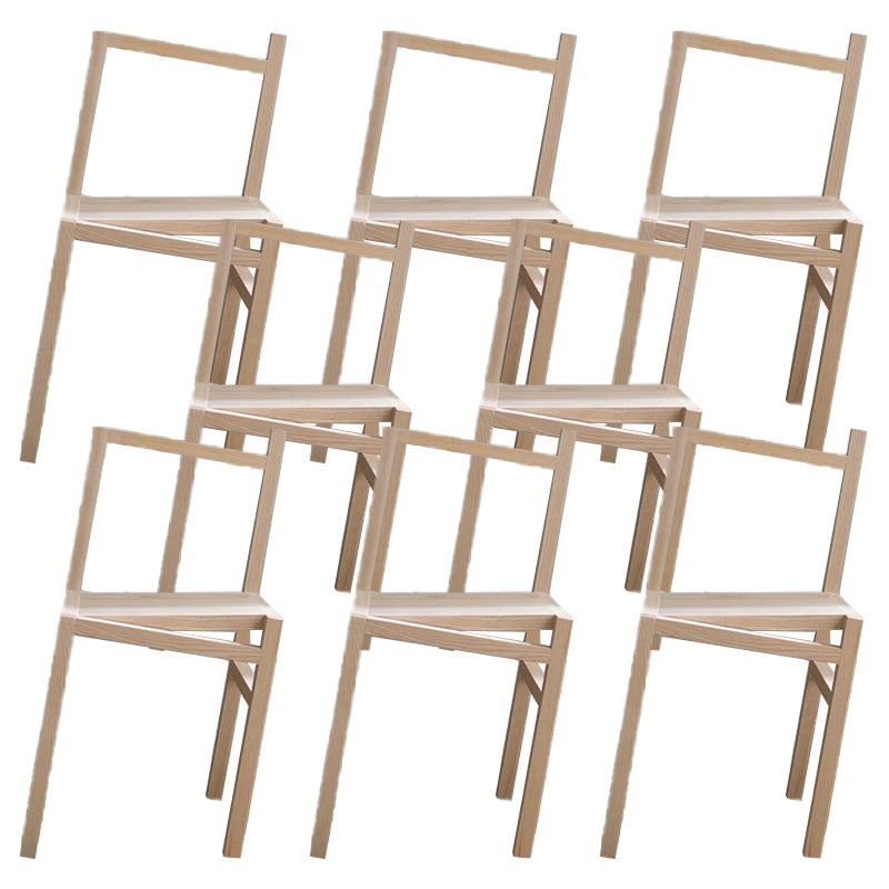Nordic Style Dining Chairs Solid Wood Dining Chairs for Patio Use