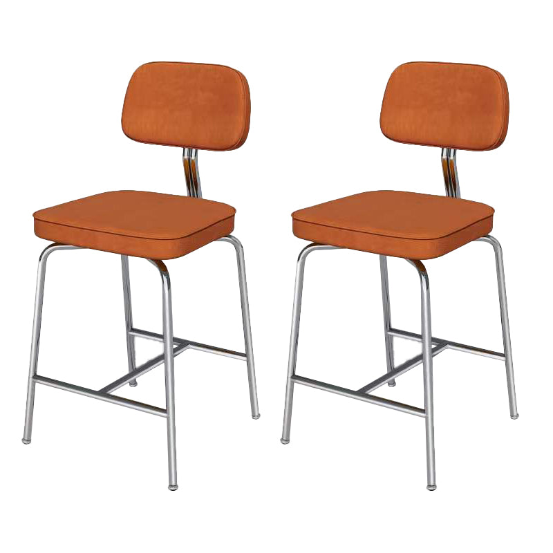 Modern Style Bar Stool Leather Backrest Bar Stools for Dining Room