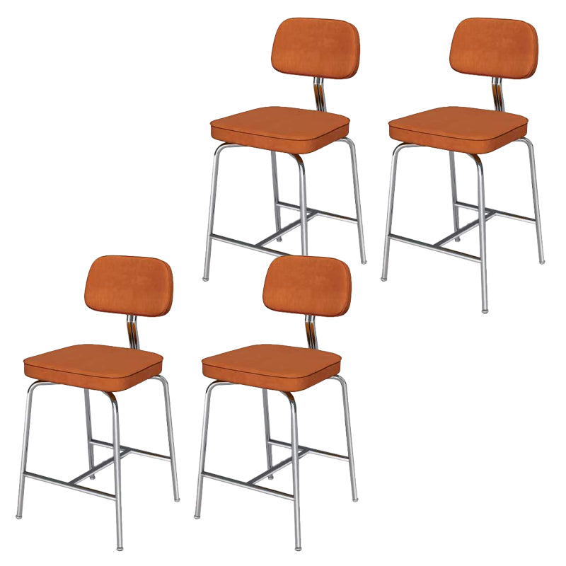 Modern Style Bar Stool Leather Backrest Bar Stools for Dining Room