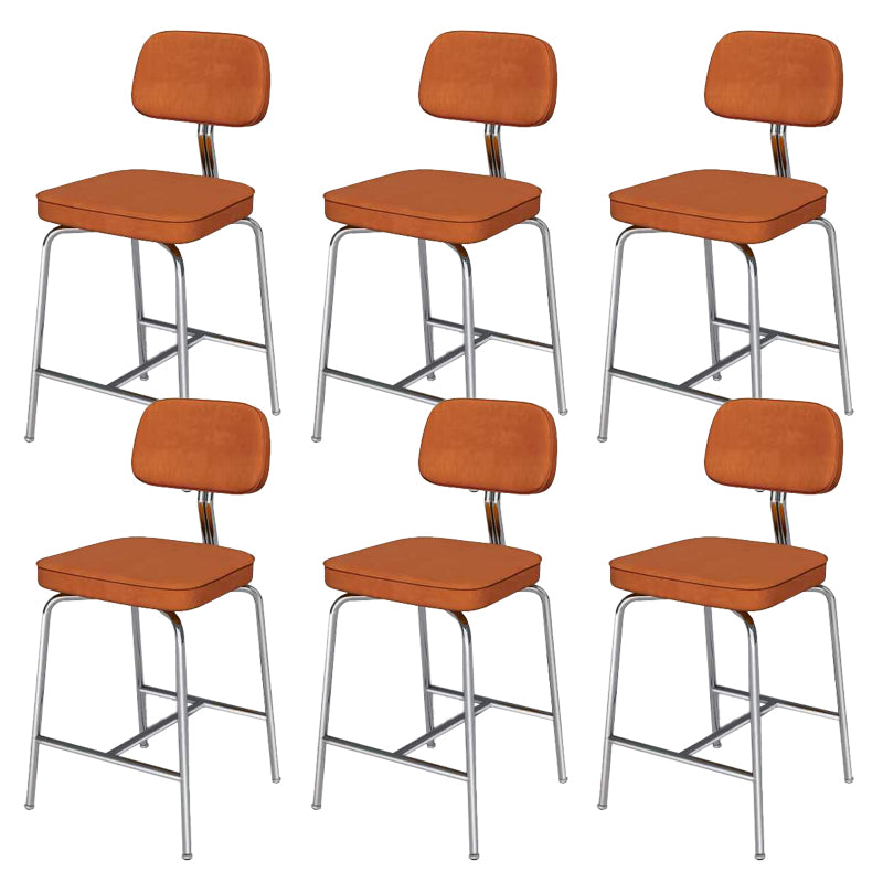 Modern Style Bar Stool Leather Backrest Bar Stools for Dining Room