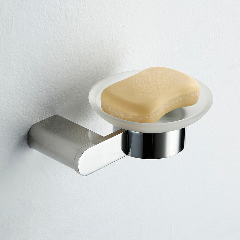 Contemporary Bathroom Accessory As Individual Or As a Set in Silver