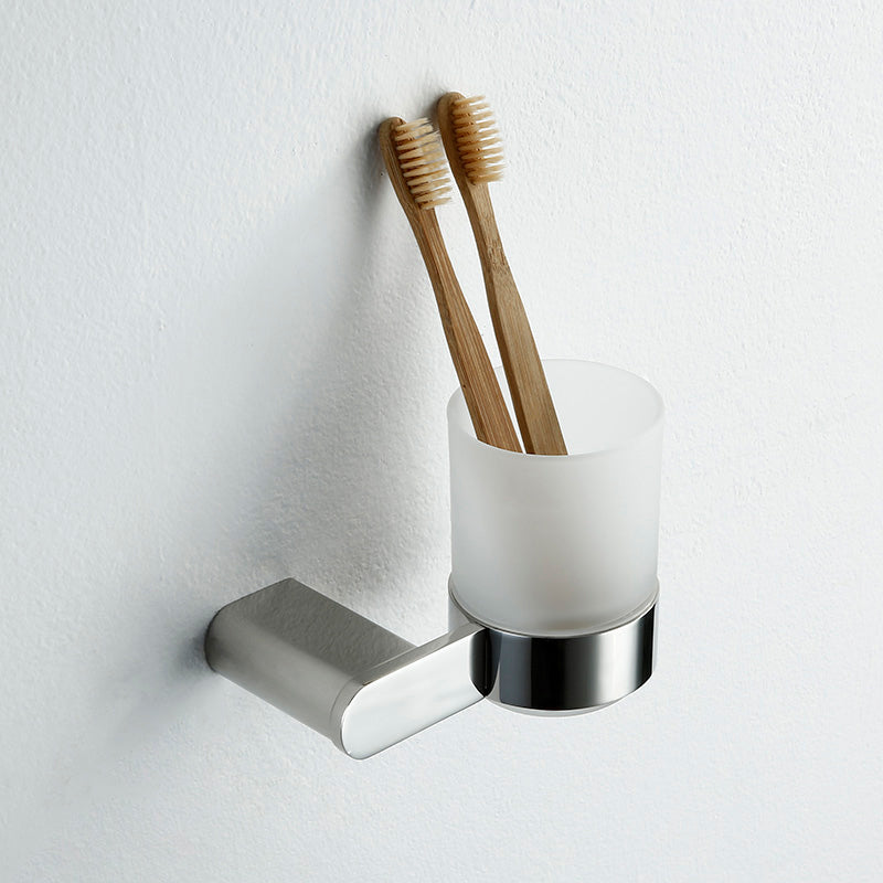 Contemporary Bathroom Accessory As Individual Or As a Set in Silver