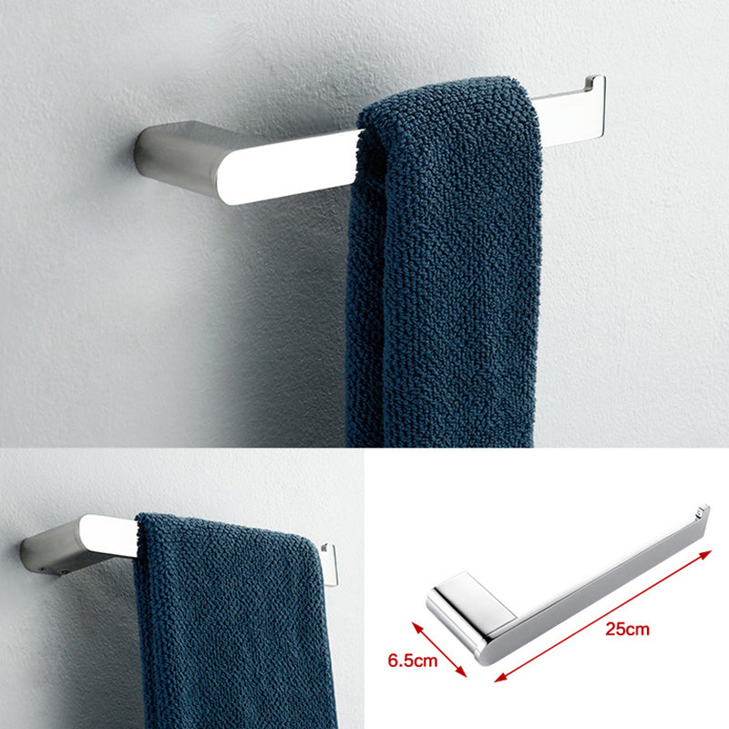 Contemporary Bathroom Accessory As Individual Or As a Set in Silver