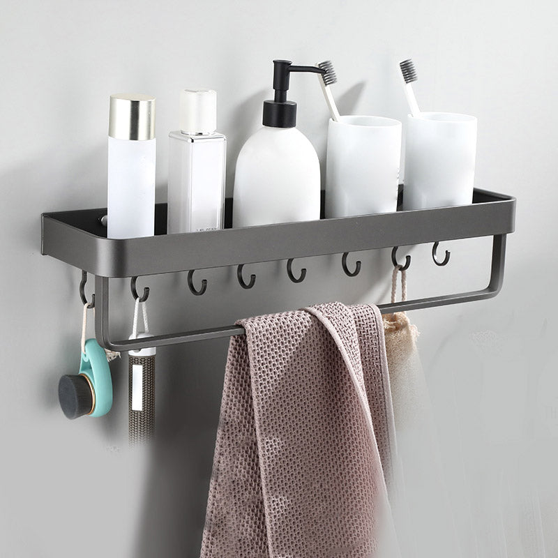 Contemporary Bathroom Accessory As Individual Or As a Set in Grey Metal