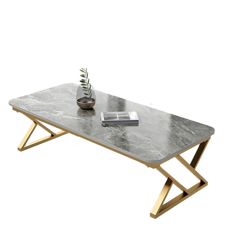 Slate Top Rectangular Coffee Table Trestle Coffee Cocktail Table