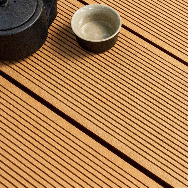 Contemporary Hardwood Deck Tiles Wire brushed Hardwood Flooring