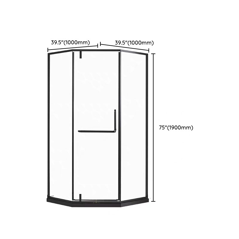 Pivot Framed Shower Bath Door Transparent Tempered Shower Door