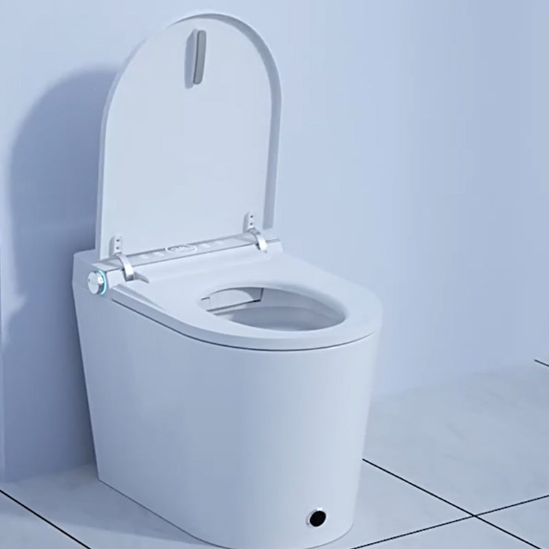 Contemporary Floor Mounted Toilet Heated Seat Included Urine Toilet for Bathroom