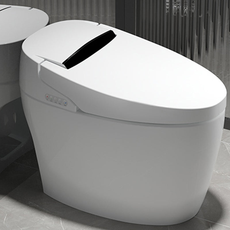 Contemporary Floor Mount Toilet Heated Seat Included Urine Toilet for Bathroom