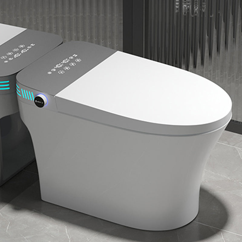 Contemporary Floor Mount Toilet Heated Seat Included Urine Toilet for Bathroom