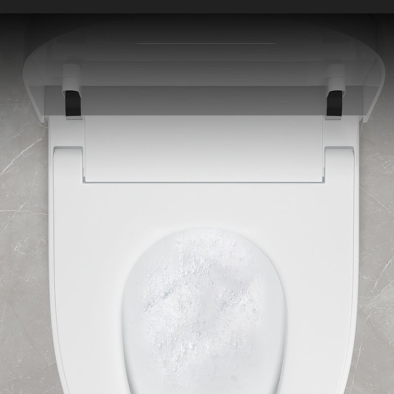 Contemporary Floor Mount Toilet Heated Seat Included Urine Toilet for Bathroom