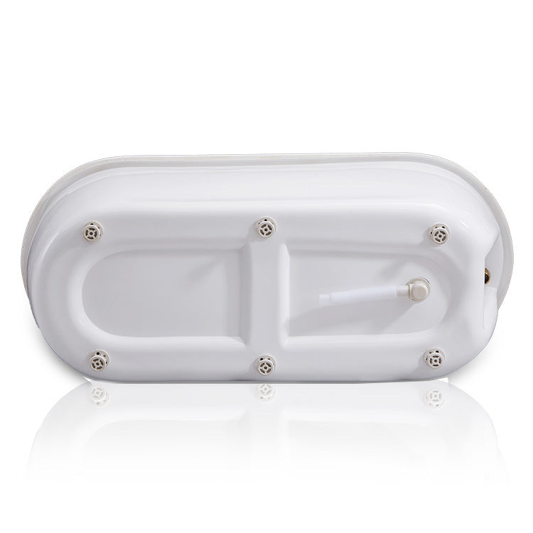 Modern Oval Bathtub Acrylic Stand Alone Soaking Soaking Bath