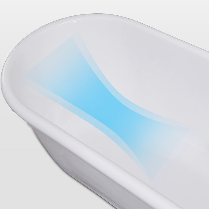 Modern Oval Bathtub Acrylic Stand Alone Soaking Soaking Bath