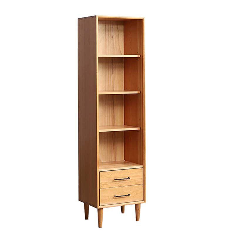 Mid-Century Modern Solid Wood Chest Rectangle Accent Cabinet with Drawer