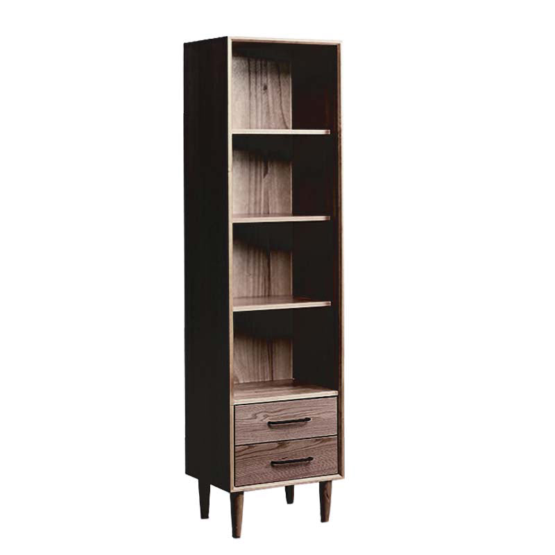 Mid-Century Modern Solid Wood Chest Rectangle Accent Cabinet with Drawer