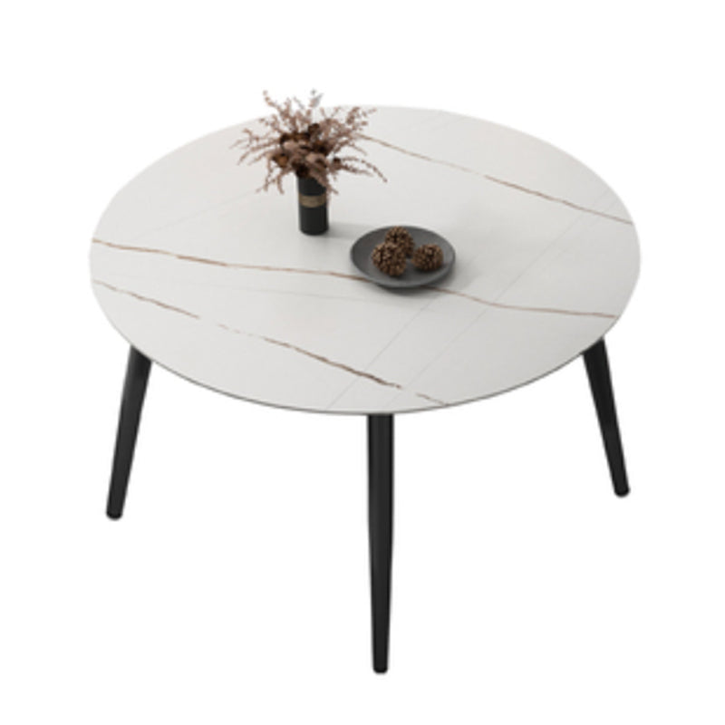 Modern Stone Round Dining Table Set 1/2/4 Pieces Dinette Set
