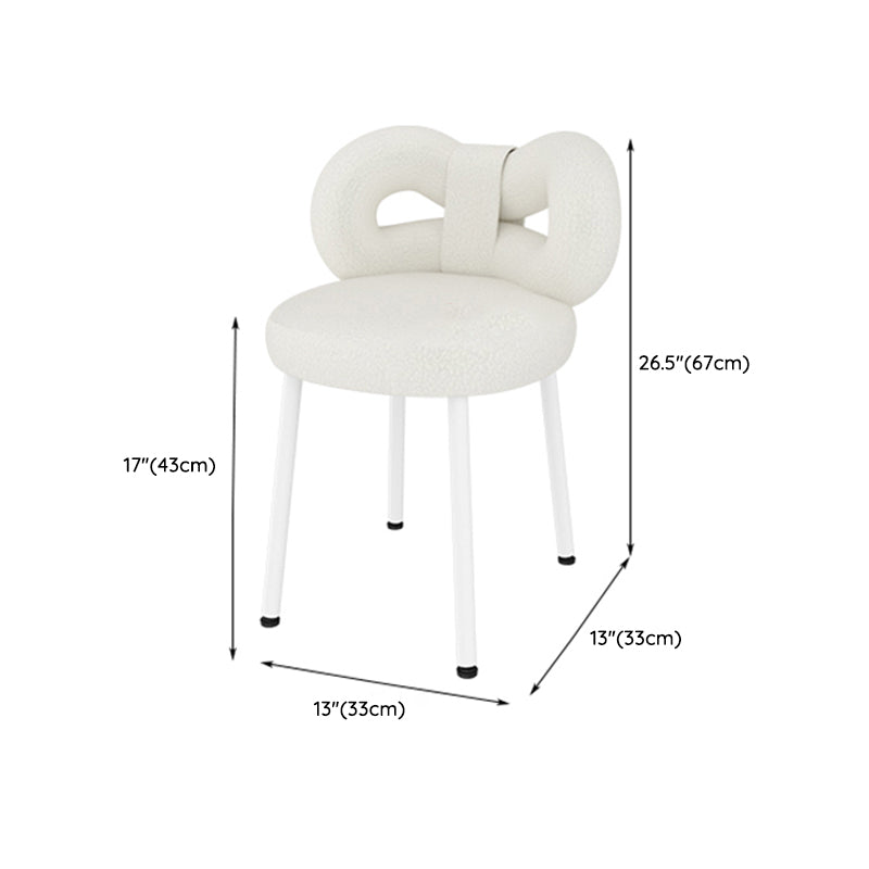 Round Dining Table Set with White Chairs 1/2/3/4 Pieces Stone Dining Set for Home