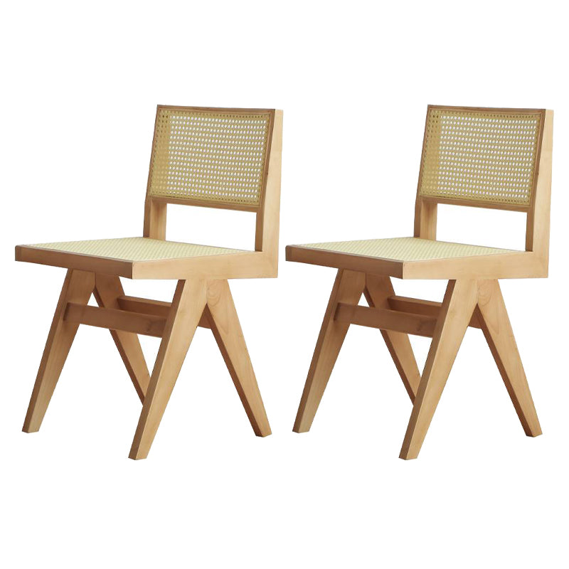 Natural Finish Pine Wood Dining Set 1/2/3/5 Pieces Modern Dinette Set