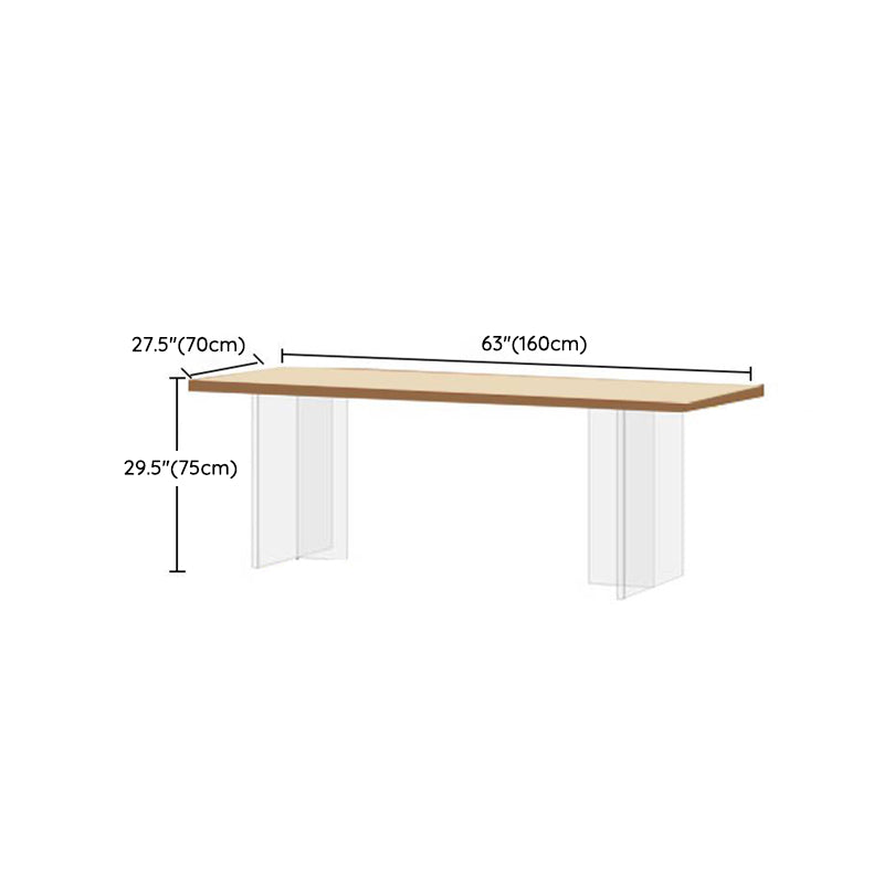 Natural Finish Pine Wood Dining Set 1/2/3/5 Pieces Modern Dinette Set